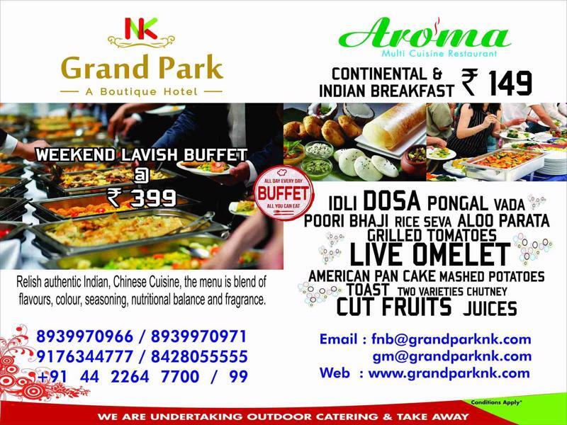 Hotel Nk Grand Park Airport Hotel Chennai Extérieur photo